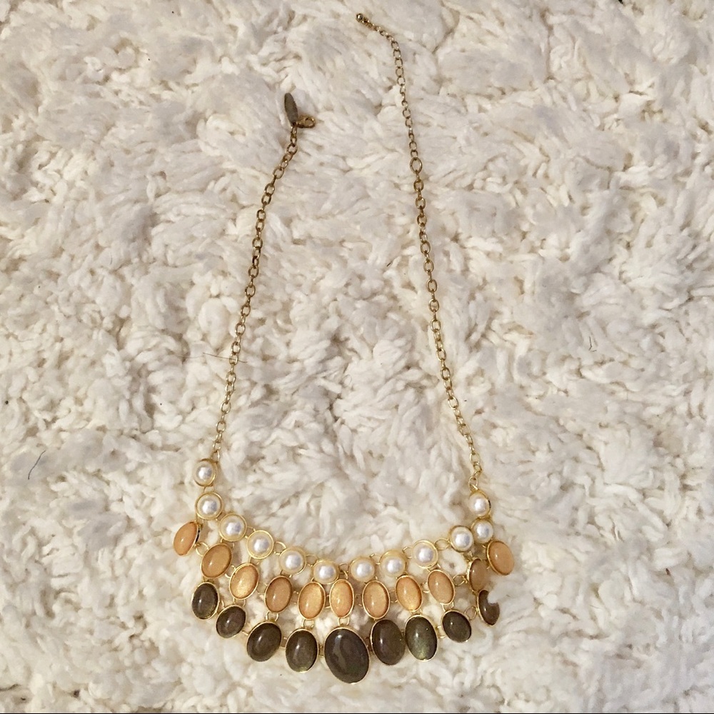 Express 3 tier gold necklace